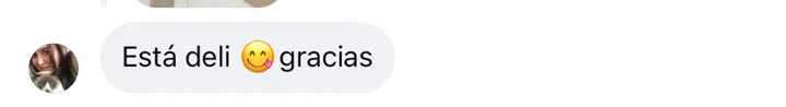 Mensaje de una clienta sobre La Viral